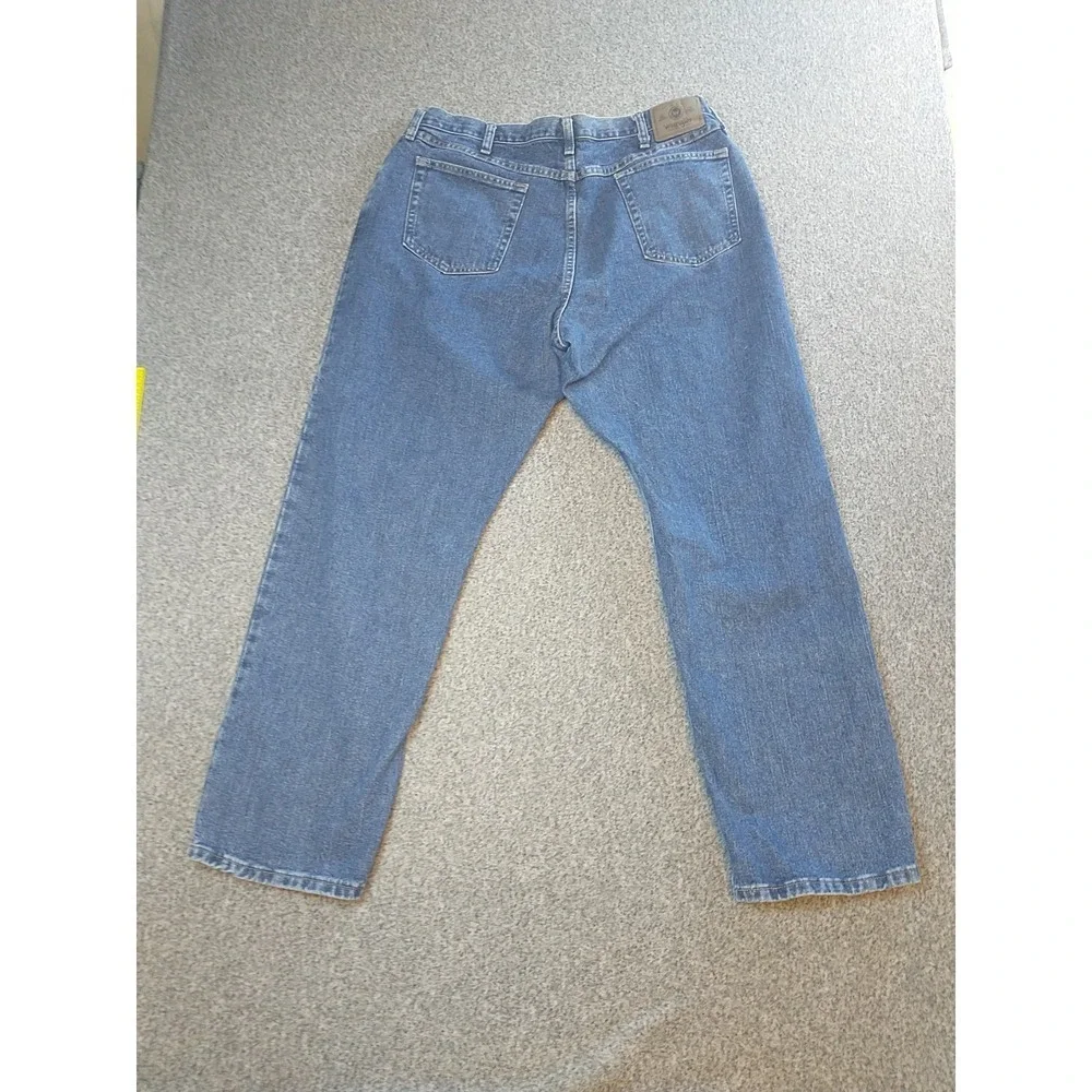 Wrangler Hero Authentic Mens Blue Straight Leg Jeans 38x31 Medium Wash 97T01VR
